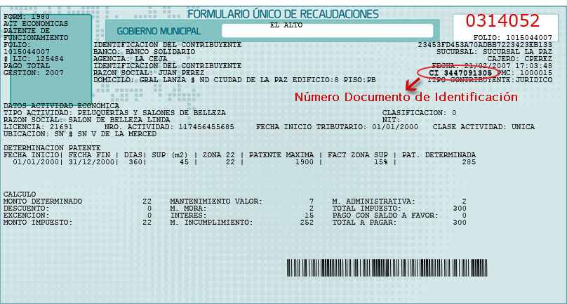 Formulario Único