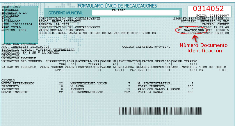 Formulario Único